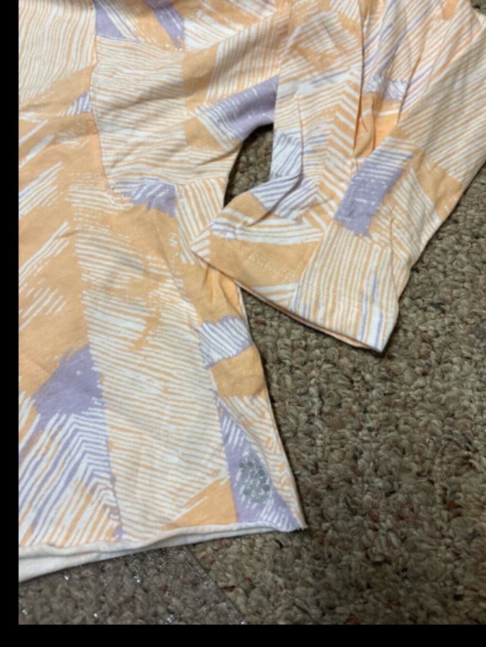 Free People Fp Movement Inspire Abstrach Peach Lavender Top Tee $50 S View 6